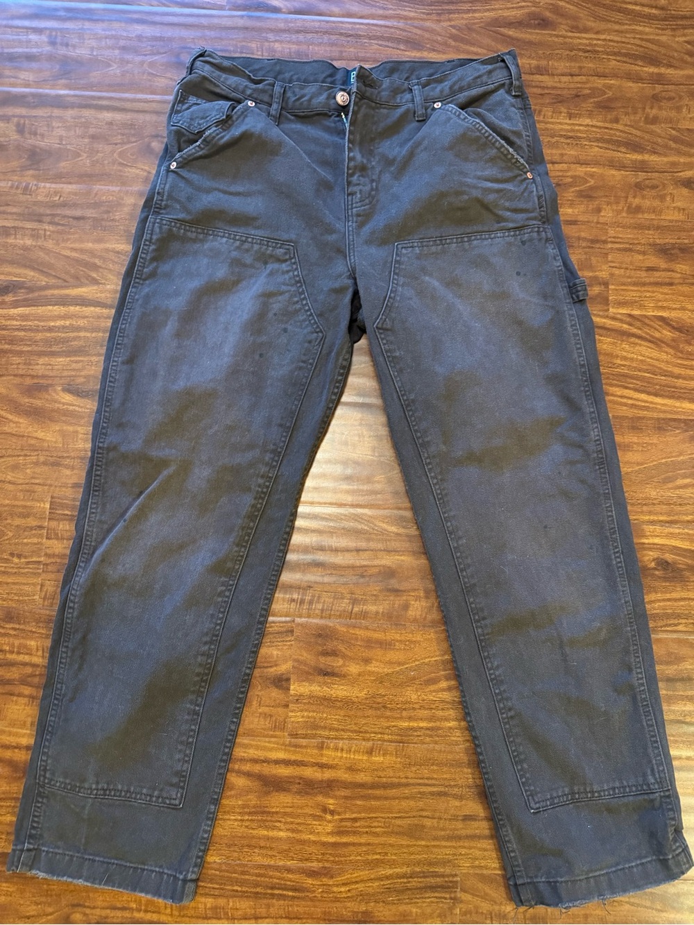 Urban Outfitters BDG Dark Gray Distressed Utility Pants - Classic Workwear Style